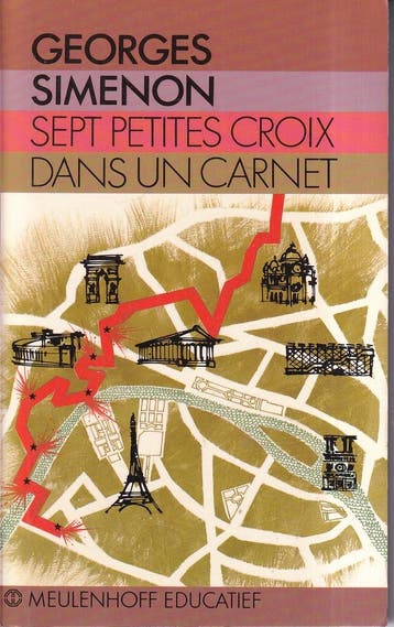 Sept petites croix dans un carnet / Meulenhoff tekstedities, Verzenden, Zo goed als nieuw, Georges Simenon