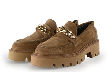 Linea Zeta Instappers in maat 39 Beige, Kleding | Dames, Verzenden, Zo goed als nieuw, Linea Zeta, Instappers