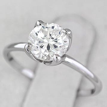 Ring - 14 karaat Witgoud, G/VS2 - 1.03ct. tw. Diamant, Nieuw