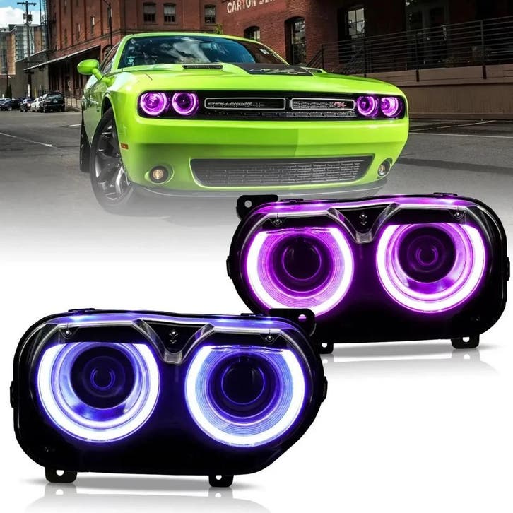 koplampen Dodge Challenger, Auto-onderdelen, Verlichting, Nieuw, 3 maanden garantie, Dodge, Ophalen of Verzenden