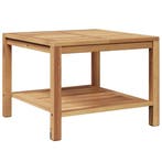 Salontafel Teakhout 60x60cm | Retourdeal 41% Korting, Huis en Inrichting, Tafels | Salontafels, Moderne stijl, 50 tot 100 cm, Teakhout