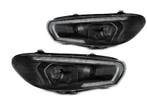 Koplampen VW Scirocco lll 08-14 DRL Dynamic LED Zwart Xenon, Ophalen of Verzenden, Nieuw