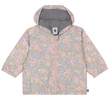 Petit Bateau Babywindjack met bloemenprint en voering met, Ophalen of Verzenden, Nieuw