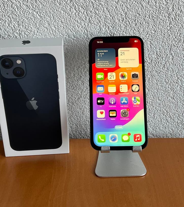 Apple iPhone 13 128GB Zwart / Garantie / Nette staat, Telecommunicatie, Mobiele telefoons | Apple iPhone, Zonder abonnement, 128 GB