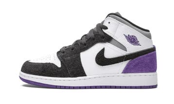 Air Jordan 1 Mid SE Purple (GS), Nieuw