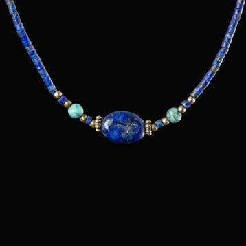 Het oude Egypte, Grieks-Romeinse periode Ketting met lapis