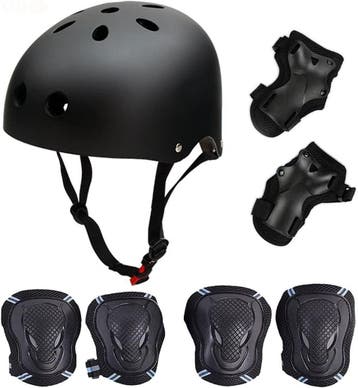 Fietshelm & Pads Set Unisex | 41% Korting, Ophalen of Verzenden, Nieuw, Bescherming, Longboard