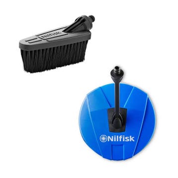 Nilfisk Tuin Accessoireset 2-delig – Terrasreiniger + Borste, Verzenden, Nieuw