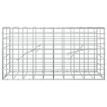 vidaXL Gabion met 5 mm Draad en 5x10 cm Gaas 100x10x50 cm, Verzenden, Nieuw, IJzer