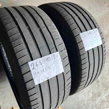 2 x Hankook Ventus S1 Evo3 265-40-21 Zomerbanden 4,5mm, Gebruikt, 265 mm, Band(en), Personenwagen