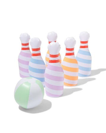 HEMA Opblaasbaar bowlingspel van €19.39 voor €7 sale, Verzenden, Nieuw