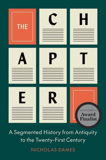 History Of The Chapter - Nicholas Dames 9780691135199, Verzenden, Zo goed als nieuw, Nicholas Dames