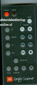 Afstandsbediening Jbl Simply Cinema, Ophalen of Verzenden, Nieuw, Origineel