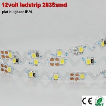 5Meter LEDstrip Cool-wit Buigbaar., Verzenden, Nieuw