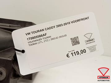 VW Touran Caddy 2003-2010 Voorfront Origineel! 1T0805588AF, Ophalen, Gebruikt, Volkswagen