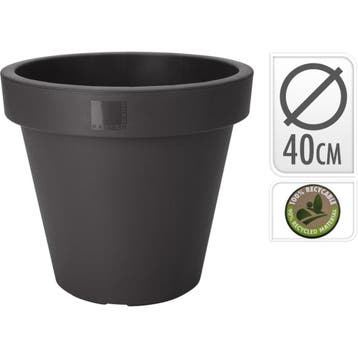 Ecken &amp; Kanten Bloempot Rond 40 cm Zwart (Overige), Verzenden, Nieuw
