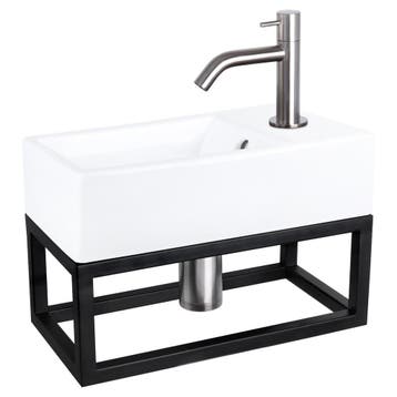 Fonteinset Differnz Force Keramiek en Handoekrek 40x22x11.5, Ophalen of Verzenden, Nieuw, Overige typen