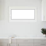 vidaXL Kelderraam RISOR 110 x 70 cm PVC en glas Wit, Verzenden, Nieuw