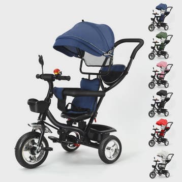 Multifunctionele Driewieler met Duwstang, Draaibare Zitting, Verzenden, Nieuw