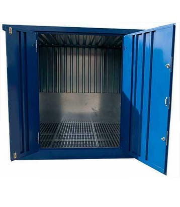 Chemie unit ibc, opslag voor gevaarlijke stoffen, verf etc., Ophalen