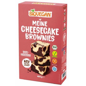 BioVegan Cheesecake Brownie Mix Biologisch 480g, Verzenden, Nieuw