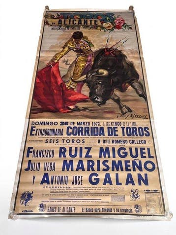 José Cros Estrems - Imprenta y Litografía Ortega - Toros en