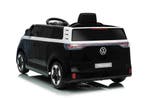 Kinderauto zwart, Volkswagen iD BUZZZ, 12V, RC, 1jr garantie, Ophalen of Verzenden, Nieuw, Afstandsbediening