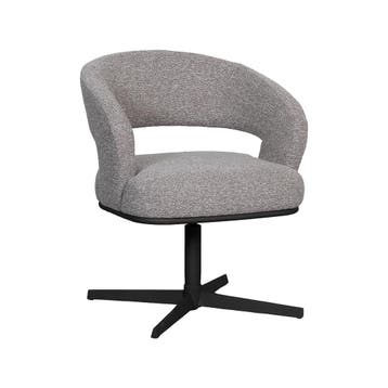 Stoel Monaco | Mushroom | Royal Boucle | Zwart Metalen Frame, Verzenden, Nieuw in verpakking