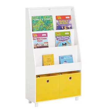 Kinderboekenkast met 3 Vakken en 2 Opbergbakken – 81×78×35, Verzenden, Nieuw
