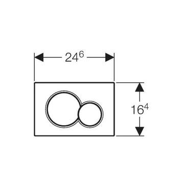 Bedieningsplaat Sigma by Geberit Frontbediening Mat Roze, Ophalen of Verzenden, Nieuw