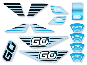 BERG-Onderdeel Ride-on - GO² SparX Yellow - Sticker set, Ophalen of Verzenden, Nieuw