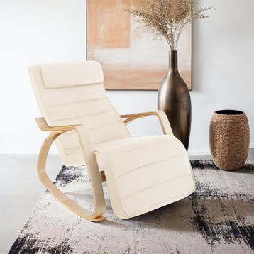 Schommelstoel Onda - beige, Huis en Inrichting, Verzenden, Nieuw