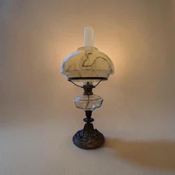 R. Ditmar - R. Ditmar - Olielamp - Glas, Messing, Metaal -