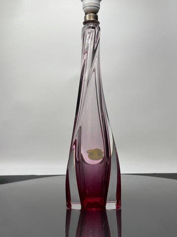 Val Saint Lambert - René Delvenne - Tafellamp - Kristal -