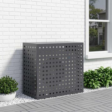 vidaXL Airconditioner hoes Antraciet 110 x 50 x 105 cm Staal, Verzenden, Nieuw
