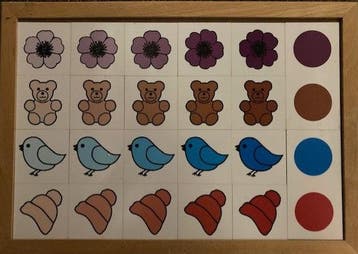 Kleurnuances (met o.a. een teddybeer en een bloem), Verzenden, Nieuw