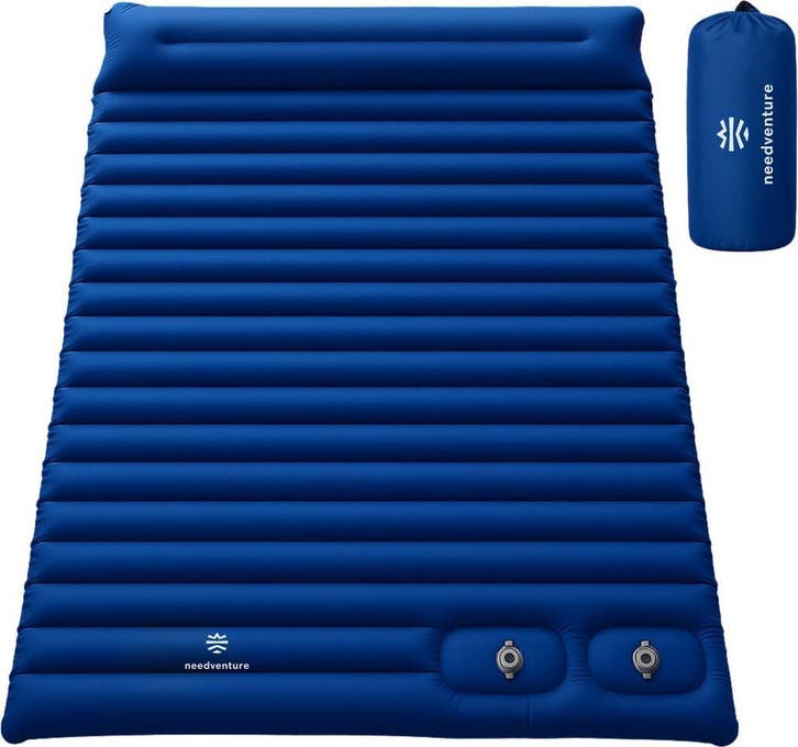 needventure® Slaapmat - Voetpomp - 2 persoons - 2e Kansje, Caravans en Kamperen, Slaapmatten, Zo goed als nieuw, 2-persoons, Ophalen of Verzenden