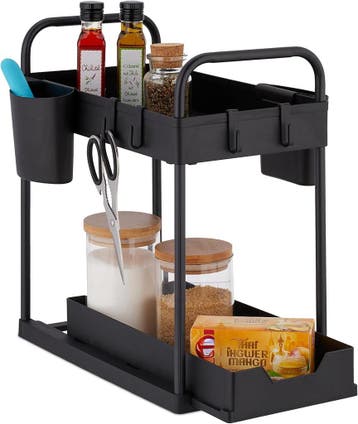 2dekans | Heldenwerk Gootsteenorganizer - 2 Laags - In, Ophalen of Verzenden, Zo goed als nieuw