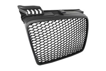 Grill Audi A4 B7 (2004-2008) RS4 Matte Black Embleemloos, Ophalen of Verzenden, Nieuw