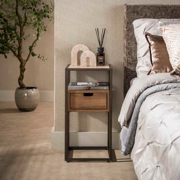 Nachtkastje Frits XS met 1 lade, Verzenden, Nieuw, 45 tot 65 cm, 55 tot 70 cm