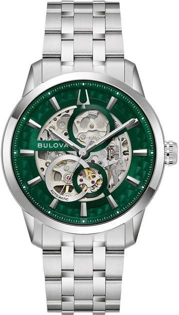 Bulova 96A329 Classic Sutton automatisch horloge, Overige merken, Staal, Verzenden, Polshorloge
