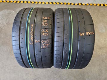 305/30/20 99Y GOODYEAR F1 SUPERCAR3 5,6MM PROFIEL ZOMERBANDE, Auto-onderdelen, Banden en Velgen, Ophalen, Gebruikt, 305 mm, Band(en)
