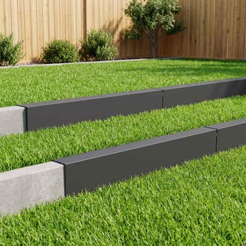 vidaXL Afdekprofiel voor tuinafboording 10 st 100 x 10 x 15, Verzenden, Nieuw