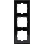 KOPP - Afdekraam - Athenis HK07 - 3-voudig - Mat Zwart, Doe-het-zelf en Verbouw, Elektra en Kabels, Ophalen of Verzenden, Nieuw