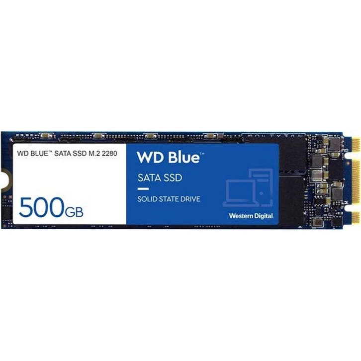 Western Digital WD Blue 3D NAND SSD 500GB M.2 2280 SATA III, Computers en Software, Harde schijven, Nieuw, Ophalen of Verzenden
