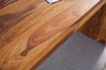 Solide consoletafel MAKASSAR 100 cm bureau met sheesham, Ophalen of Verzenden, Nieuw