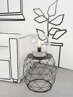 2dekans | Tafellamp glas/cement Warsaw dia.32cm, Huis en Inrichting, Lampen | Tafellampen, Ophalen of Verzenden, Zo goed als nieuw