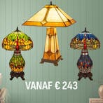 Tiffany Lamp met verlichte voet - Uit voorraad leverbaar, Verzenden, Nieuw, Glas, Tiffany | Glas-in-lood