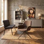 Draaibare eetkamerstoel Daisy Bruin, Ophalen of Verzenden, Nieuw