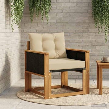 vidaXL Buiten Midden Sofa Massief Acaciahout Naturel, Verzenden, Nieuw